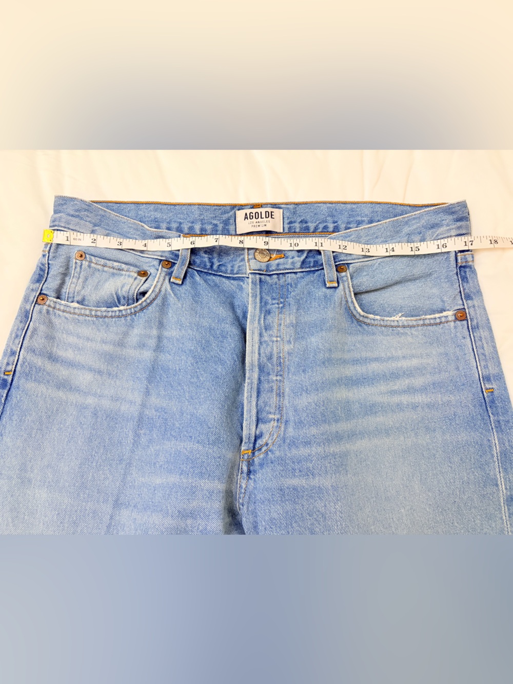 AGOLDE Jamie High Rise Classic Straight Taper Jeans - Picture 10 of 12